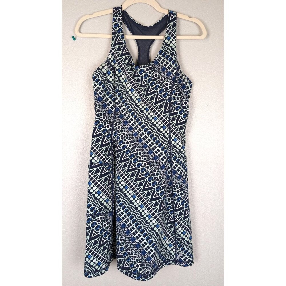 Sweaty Betty Power Workout Racerback Gym Tennis Blue Tank Dress SMALL RARE